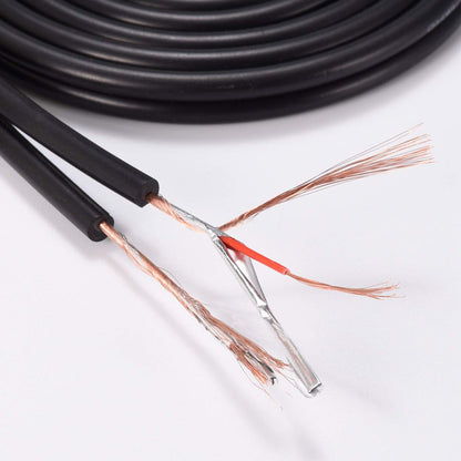 GHWL RCA Extension Cable, 2RCA Male to 2RCA Female Stereo Audio Cables for Home Theater, HDTV, Amplifiers, Hi-Fi Systems (50FT/15M)