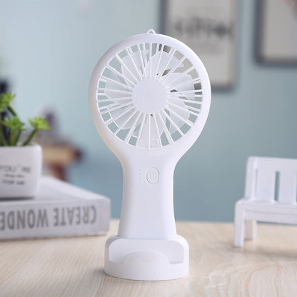 Pocket Fan Rechargeable Home Air Conditioner With Portable Pocket Fan Cartoon Handheld Desktop Rechargeable Standing Fan Three Gear Wind Speed Regulation Battery Operated USB Small Fan with 3 Speeds for Home Office Car Outdoor Travel