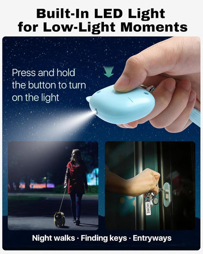 Personal Safety Alarm,  3 Pack Loud 130Db Siren Emergency Panic Alarm with LED Light, Easy Pull Pin Keychain Self-Defense Security Alarm for Women, Seniors, Kids